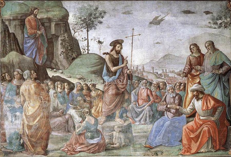 Preaching of St John the Baptist - 多梅尼科·基尔兰达约